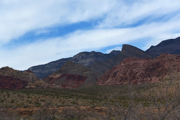 Red Rock Canyon Conservation Area landscape, Nevada USA