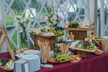 Fototapeta premium wedding buffet table