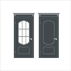 Door icon. Vector illustration