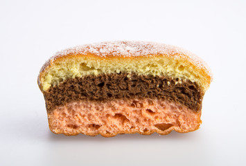 donut or sugar donut on a background.