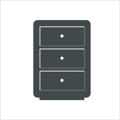 Cupboard icon. Vector illustration