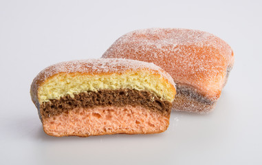 donut or sugar donut on a background.