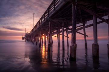Fototapeta na wymiar Sunset over the pier