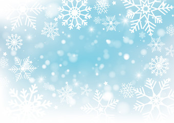 Christmas and New Years Blur bokeh of light on background. Vector illustration