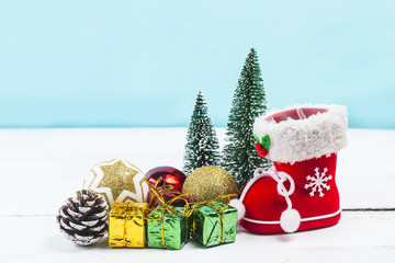 Gift boxes on background