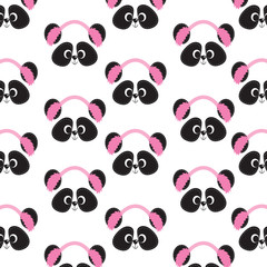 Fototapeta premium panda pattern