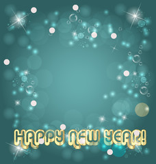 Happy new year card background