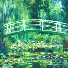 Bridge (according to K. Monet's painting)