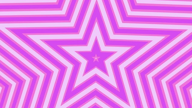 star loop geometric colorful expanding shape background pink