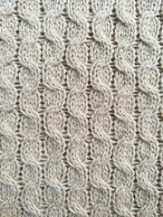 Knitted fabric texture closeup