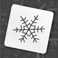 snowflakes doodle