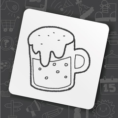 beer doodle drawing