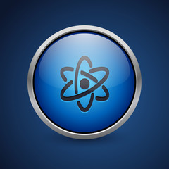 Push Button - Dark Blue Web Icon