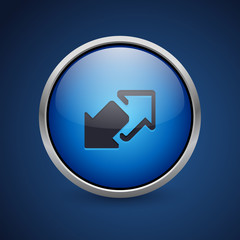 Push Button - Dark Blue Web Icon