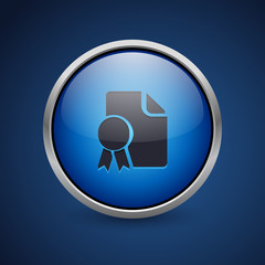 Push Button - Dark Blue Web Icon