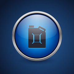 Push Button - Dark Blue Web Icon