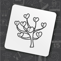 love tree doodle