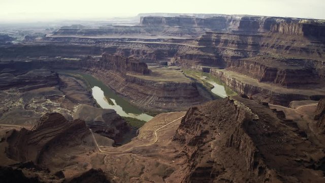 Dead Horse State Park In Utah Drone Shot