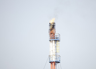 oil and gas industry in powerful HDR processing effect