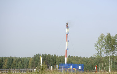 oil and gas industry in powerful HDR processing effect