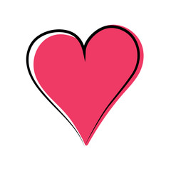 Heart icon. Vector illustration. Eps 10