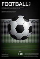 Soccer Football Poster Vestor Illustration