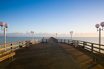 Obraz premium Evening on the Pier in Binz, Germany