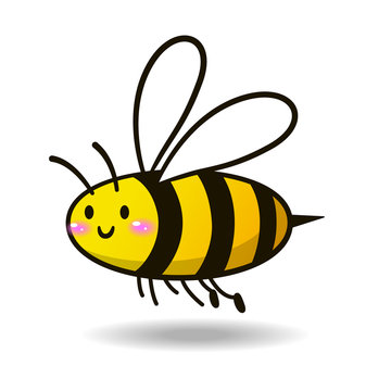 Cute Bee cartoon vector