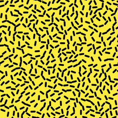 Retro Seamless Pattern in Memphis Style Design