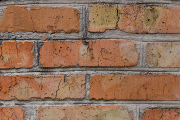 Naklejka premium Background of the old red brick wall