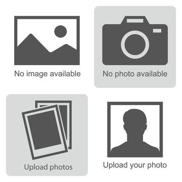 No image available. Set of pictures means that  no photo: blank picture, camera, photography icon and silhouette of a man. Missing image sign or uploading pictures.