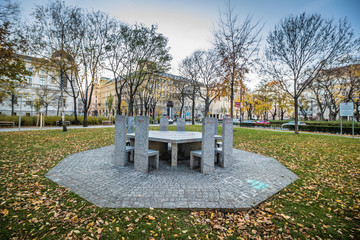 Naklejka premium Votivkirche in dem Votivpark in Wien, Österreich