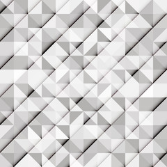 Abstract gray triangle and square in grey or white color pattern, Vector illustration