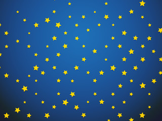 yellow star on blue background