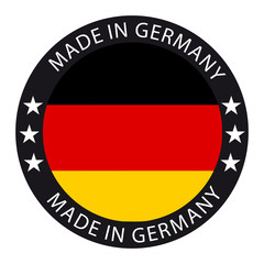 Fototapeta premium Made In Germany Button