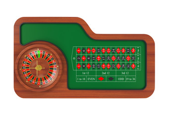 Casino Roulette Wheel Isolated