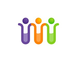 Beaker Abstract People