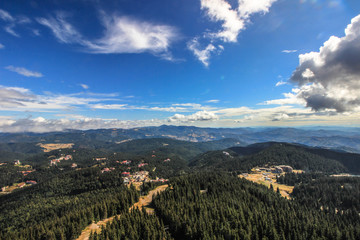 View from the TV tower of Mount Snezhanka, Pamporovo, Bulgaria