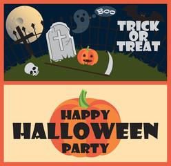 Trick or Treat Happy Halloween Party Wish