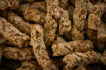 Fototapeta premium Bran (miller's bran) macro background