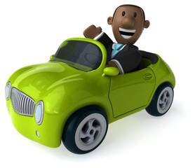 Fun business man - 3D Illustration