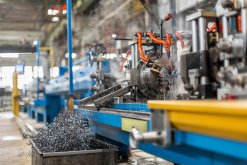 machine for the production of steel pipes