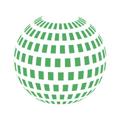 Vector spheres. Abstract technical illustration. 3 D object