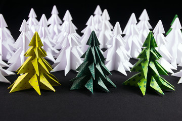 Origami christmas tree