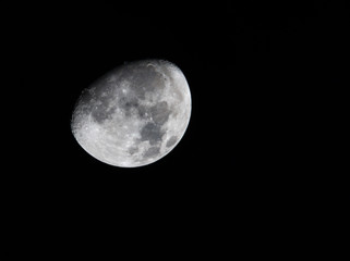 the moon on a clear night