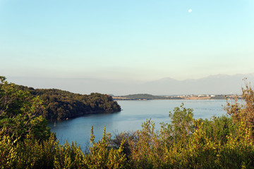 Diane lake in eastern coast of Corsica