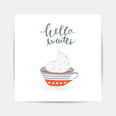 Greeting Card with christmas toys