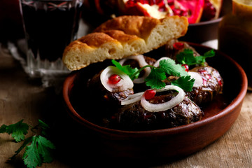 Gorgian kebab abhazura