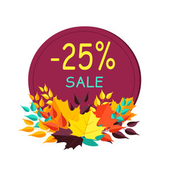-25 Sale Sticker and Image on Vector Illustration