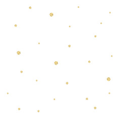 Golden confetti pattern. Modern abstract vector seamless background with small gold texture dots . Perfect for festive party invitations, greeting cards and wrapping paper.